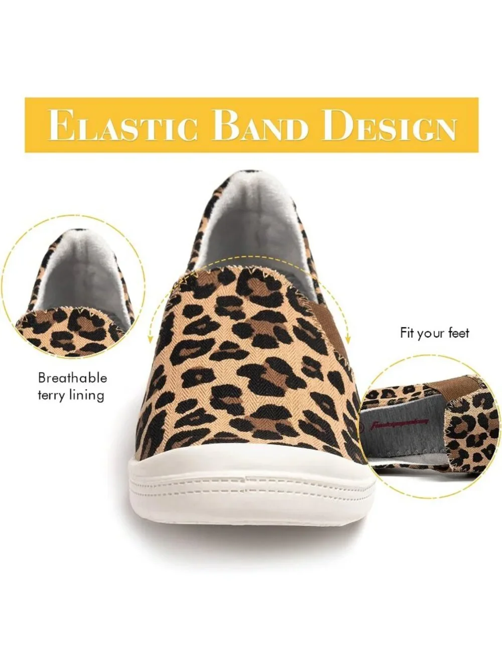Women's Leopard Comfortable Lace-Up Breathable Walking Casual Stylish Sneakers
